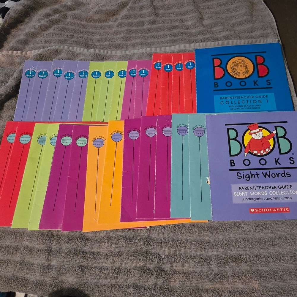 Bob Books Collection 1 Sight Words Lot Kids Multicolor Educational Phonics Set